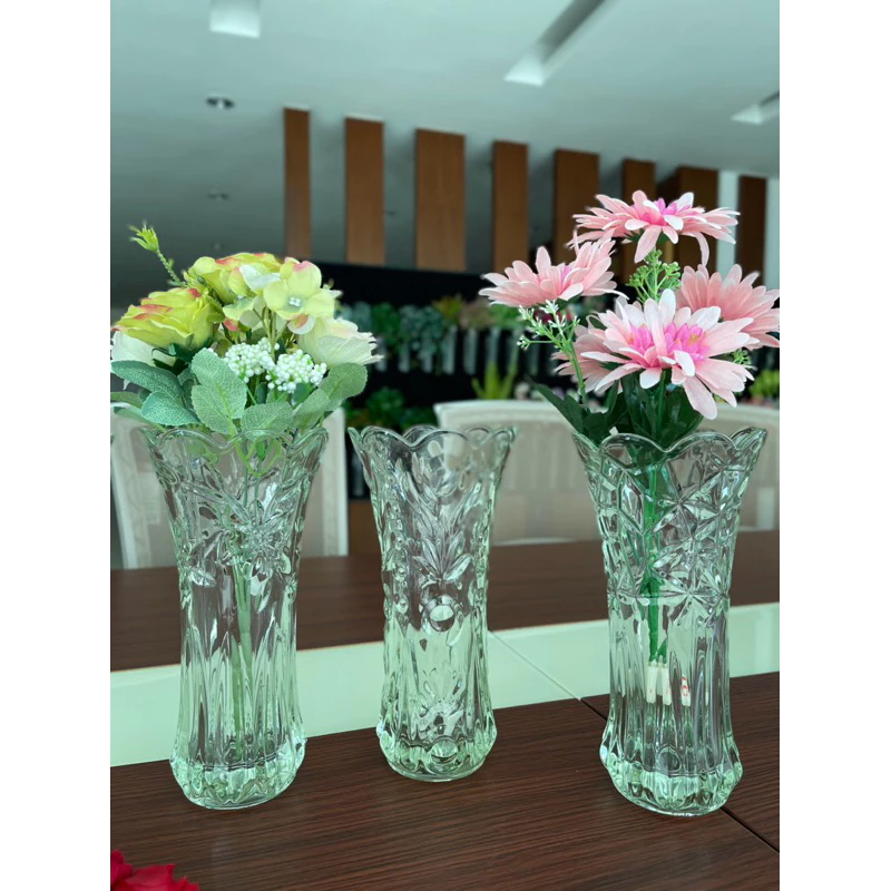 Floralyst Patterned Crystal Glass Vase - Image 3