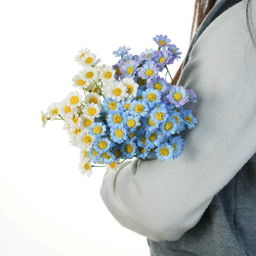 Artificial Holland Chamomile Daisy Bouquet - Image 3