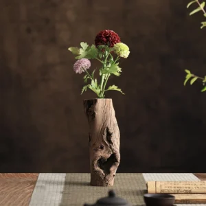 Rustic Natural Wood Vase