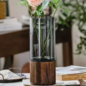Colored Glass Decorative Vase