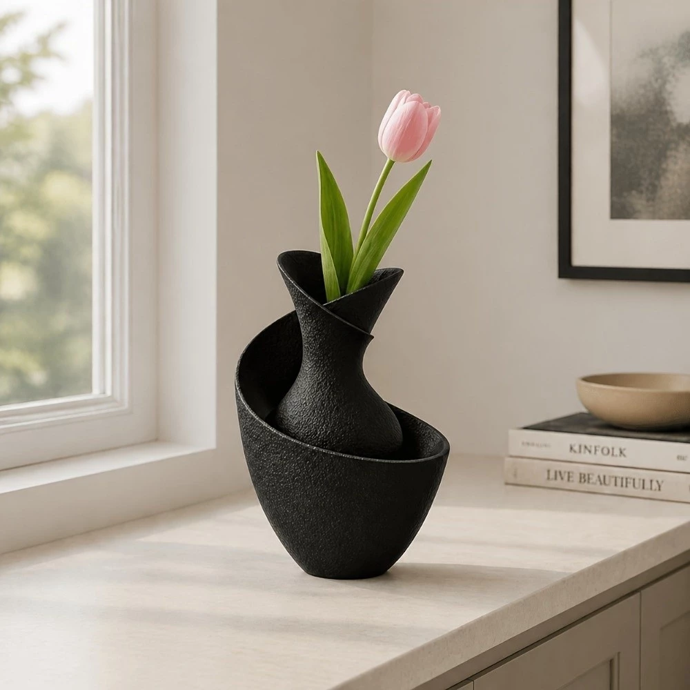DONOVAN Geometric Decorative Vase - Image 2