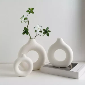 Nordic Imitation Ceramic Plastic Vase